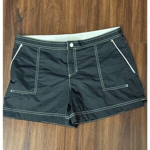 Merona Black Shorts Casual‎ Summer Lightweight Contrast Stitching Women's M